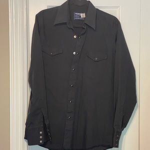 Vintage Wrangler Shirt Mens Size 16-35 Large